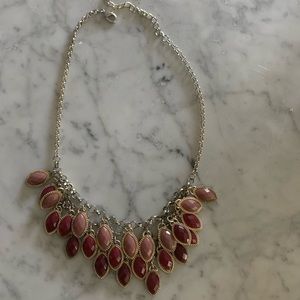 Francesca’s pink statement necklace